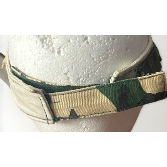 Knott’s Berry Farm Souvenir Peanuts Snoopy Woodstock Camping Visor Hat Camo Vtg - Picture 3 of 8